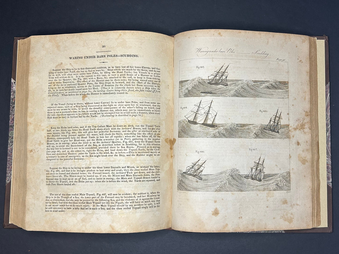 Levert's Sheet Anchor. First Philadelphia from the Second London Edition. The Young Officer's Secret Anchor; or a Key to the Leadino of Rigging and to Practical Seamanship. By Darcy Lever Esq 1819