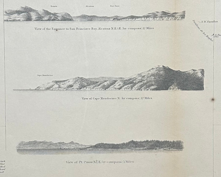 Reconnaissance of the Western Coast of the U.S. Sheet No. 1, 1851 U.S. Coast Survey