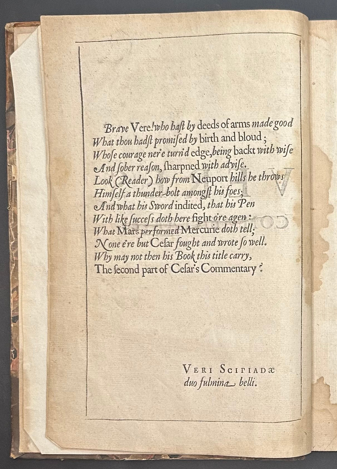 The Commentaries Of St. Francis Vere by William Dillingham 1657