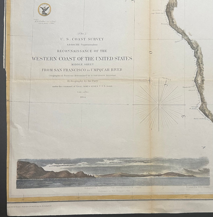 Reconnaissance of the Western Coast of the U.S. 1854 U.S. Coast Survey