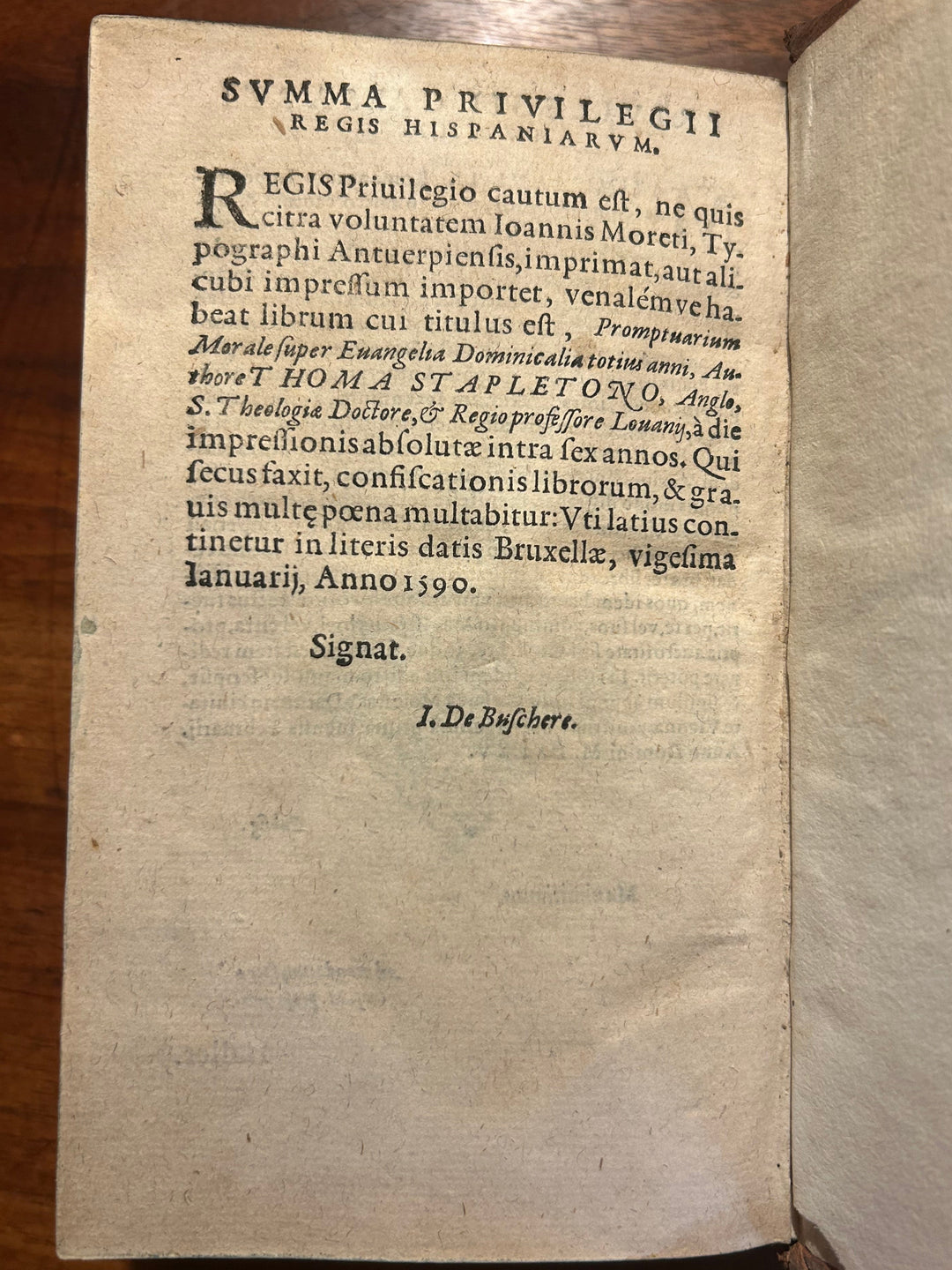 PROMPTVARIVM MORALE SVPER EVANGELIA DOMINICALIA 1593