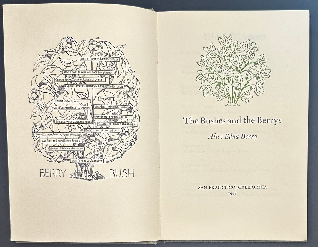 The Bushes and the Berrys by Alice Edna Berry 1978