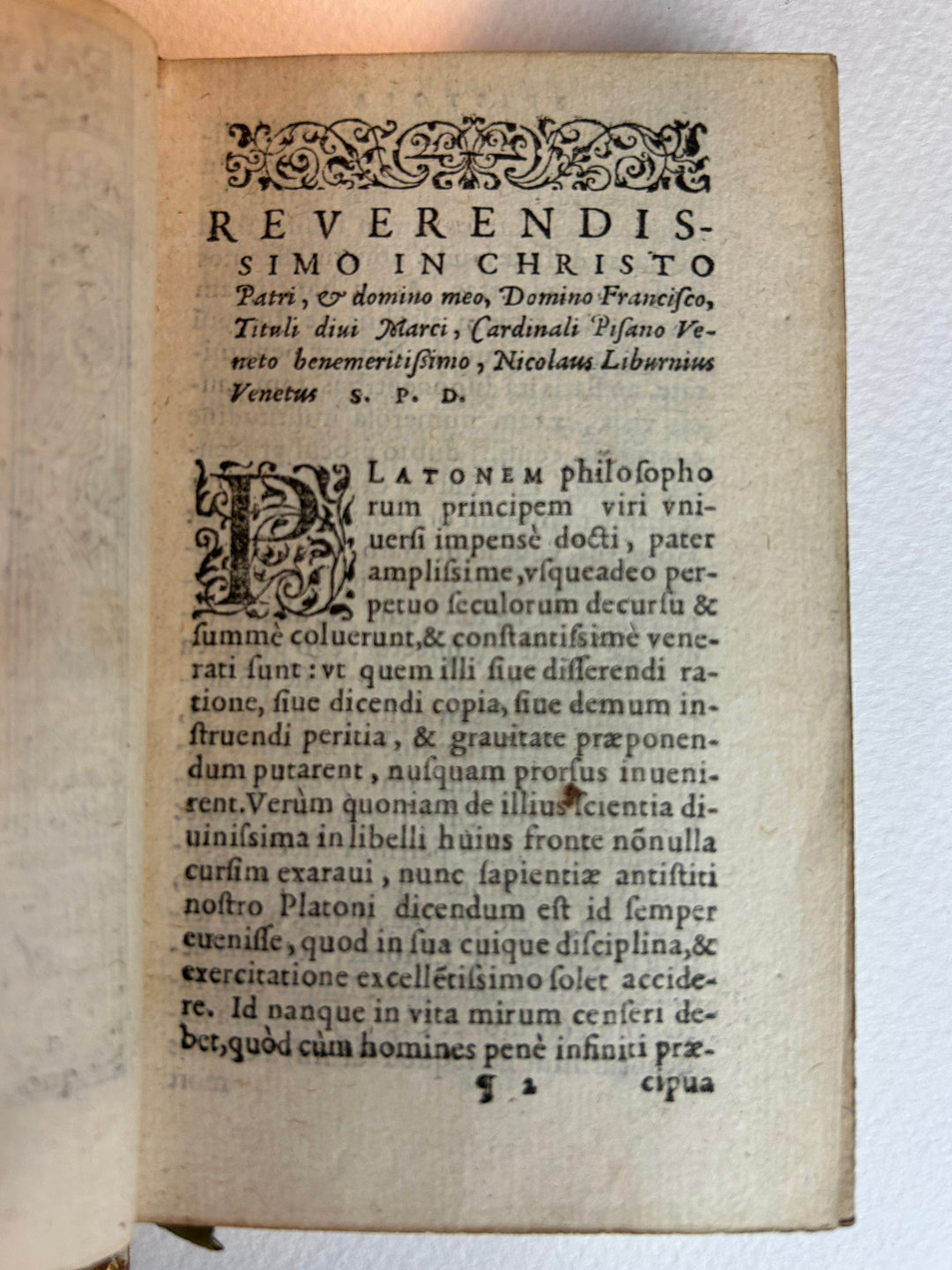 Divini Platonis Gnomologia Graecolatina "Gnomology of Divine Plato, Greek and Latin" 1582