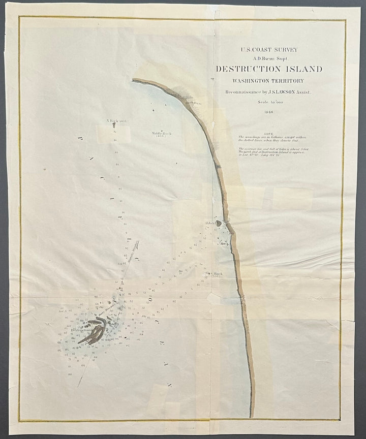Destruction Island 1866 U.S. Coast Survey