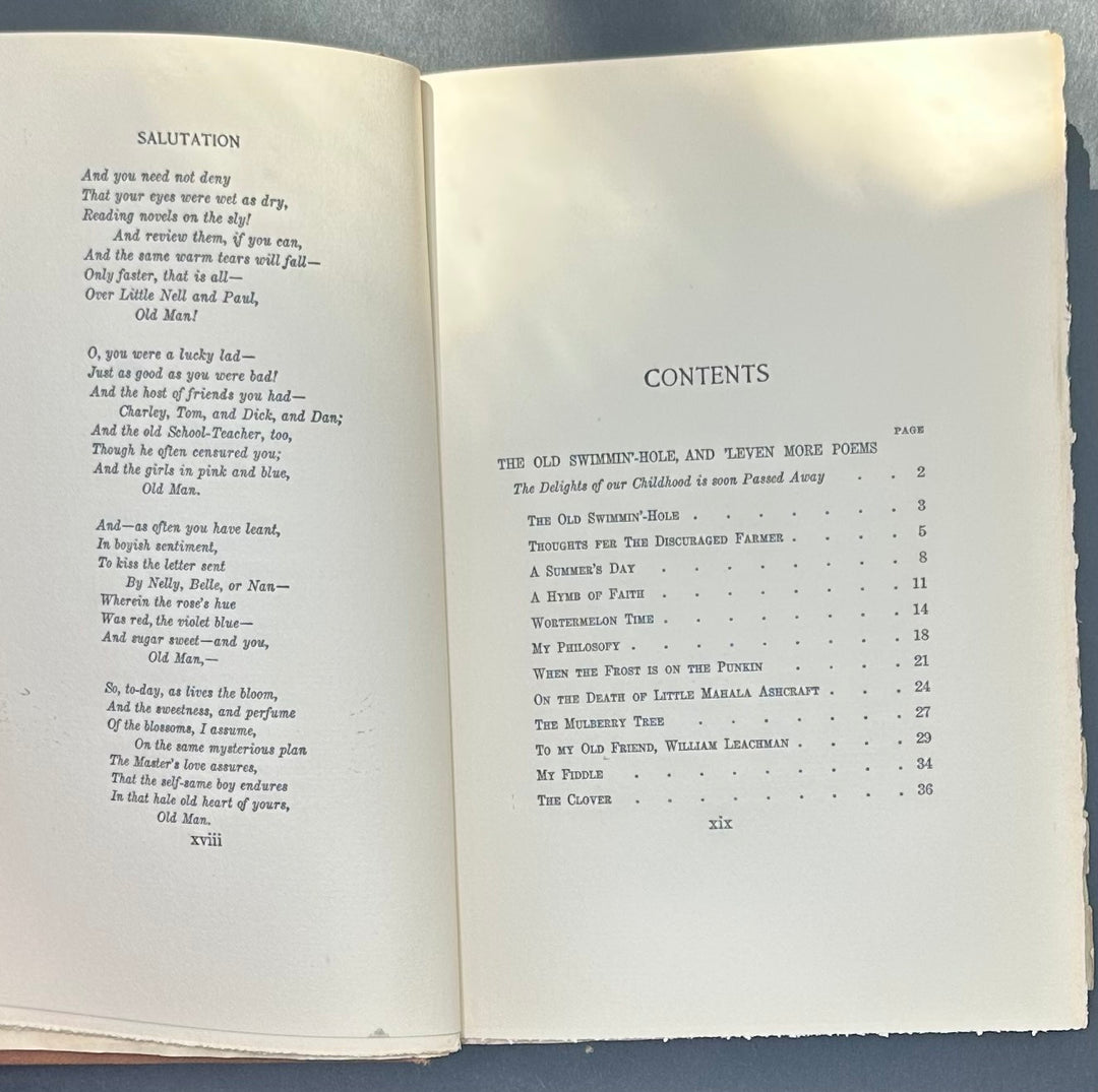 The Works Of James Whitcomb Riley Vol. 1 Homestead Edition 1903