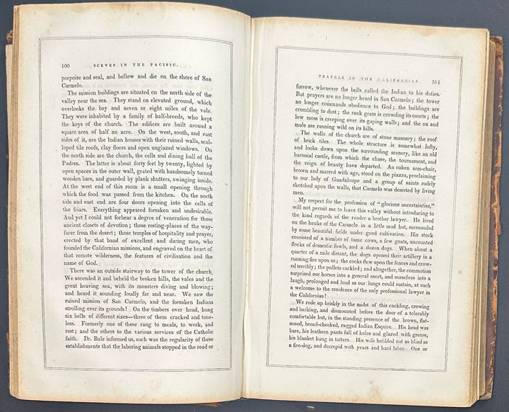 Life, Adventures, and Travels In California by T.J. Farnham 2nd Ed. 1850