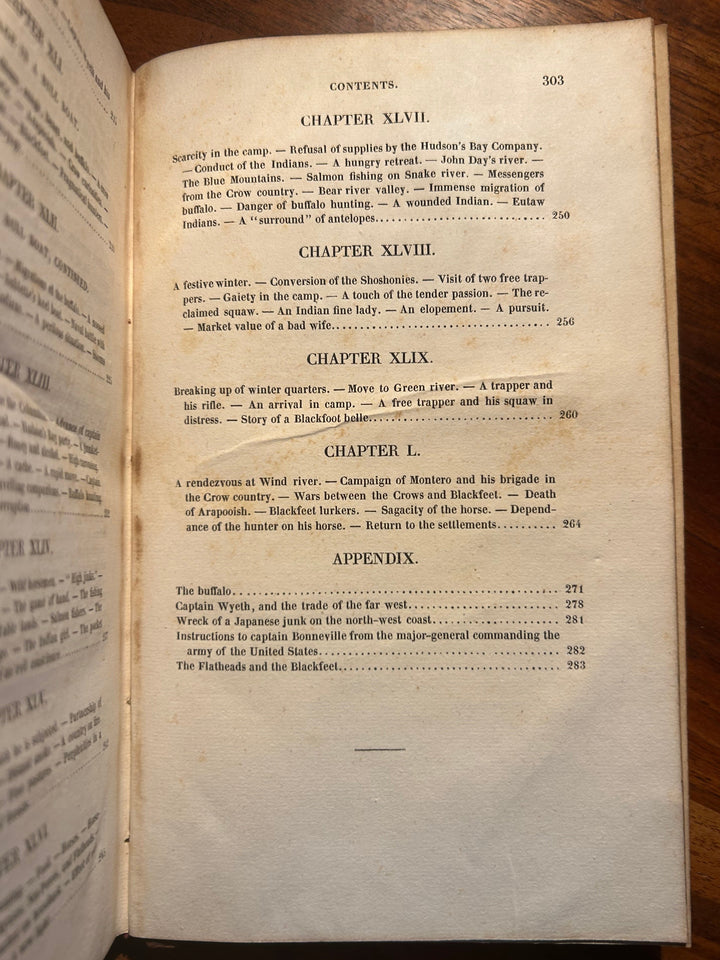 Adventures of Captain Bonneville or Scenes beyond the Mountains of the Far West by Washington Irving 1837