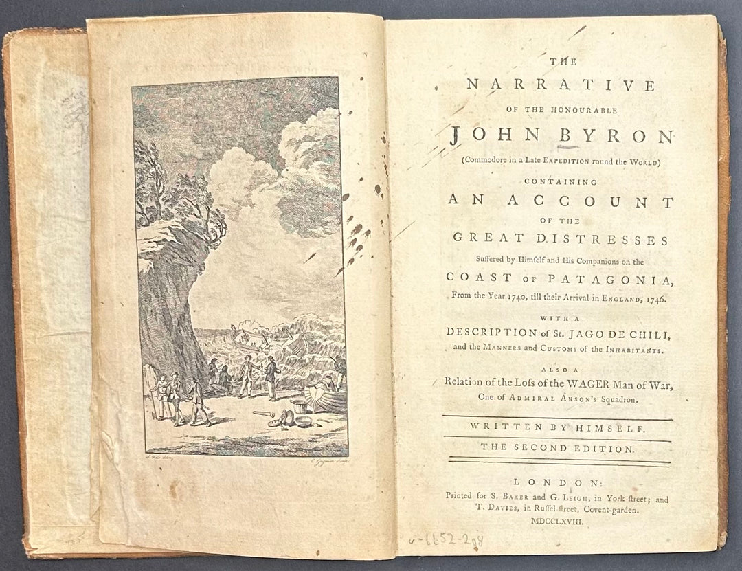 The Narrative of The Honorable John Byron by John Byron 2nd Ed. 1768