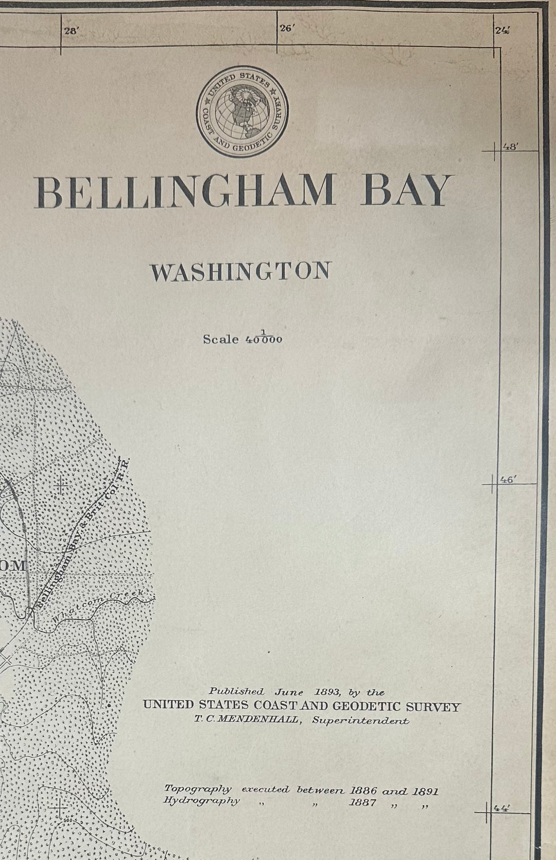 Bellingham Bay 1894 U.S. Coast Survey