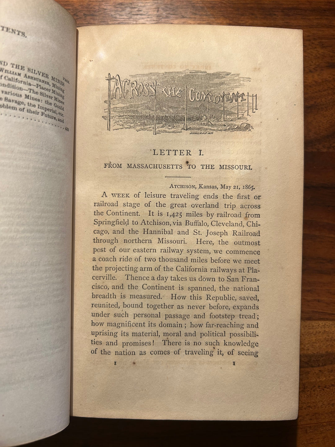 Across the Continen: A Summer's Journey in the Rocky Mountains, the Mormons, and the Pacific States, with Speaker Colfax t by Bowles 1865
