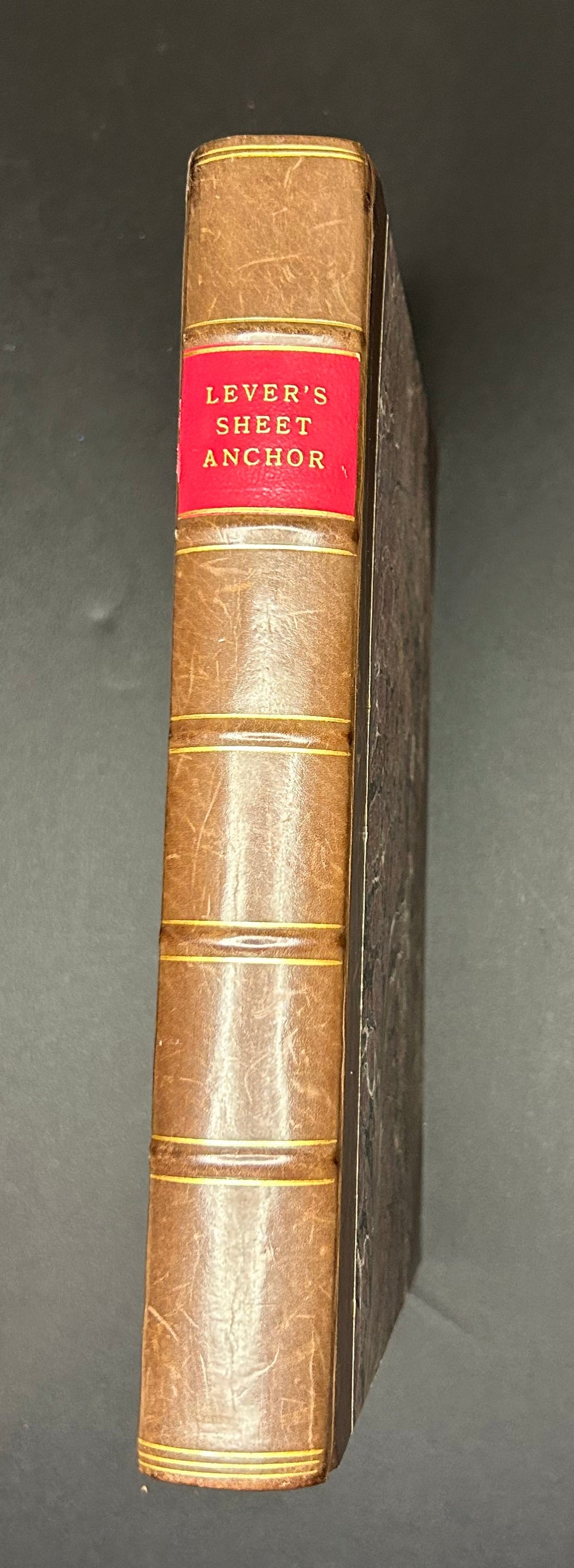 Levert's Sheet Anchor. First Philadelphia from the Second London Edition. The Young Officer's Secret Anchor; or a Key to the Leadino of Rigging and to Practical Seamanship. By Darcy Lever Esq 1819
