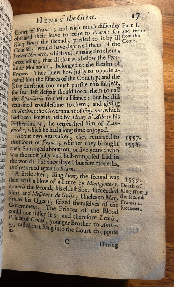 The History of Henry IV surnamed The Great King of France and Navarre by the Bishop of Rodez 1663