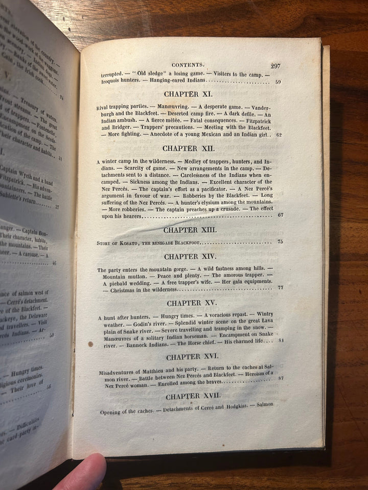Adventures of Captain Bonneville or Scenes beyond the Mountains of the Far West by Washington Irving 1837
