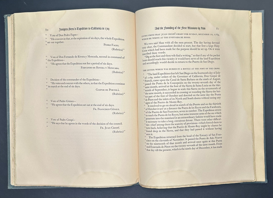 The Founding of The California Missions By Douglas S. Watson 1934