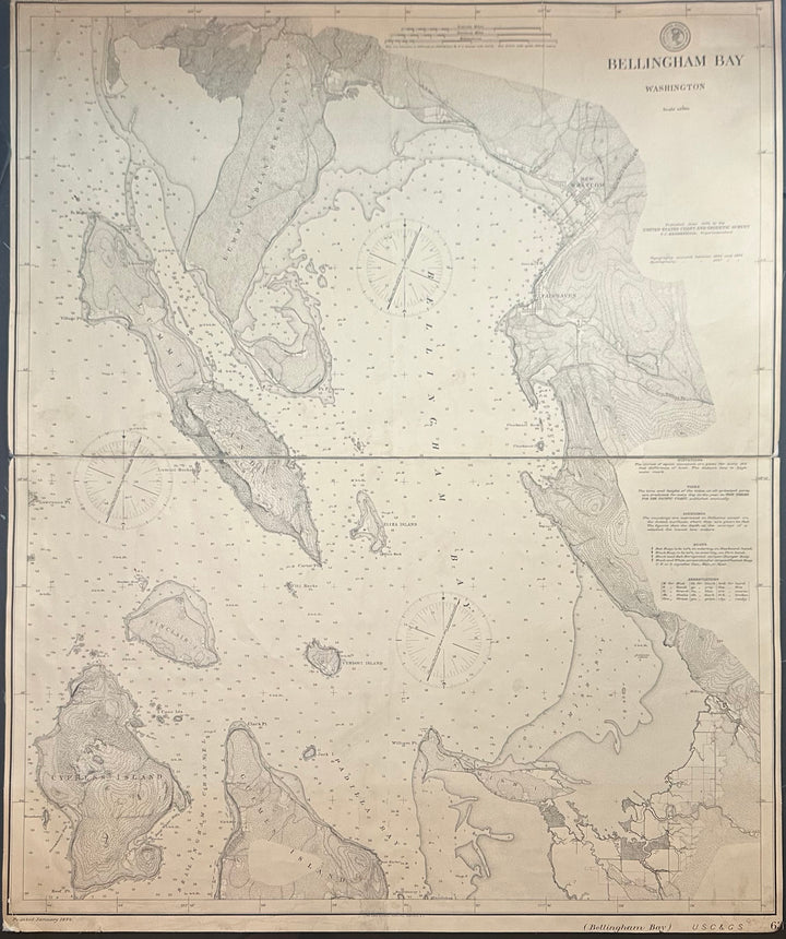 Bellingham Bay 1894 U.S. Coast Survey