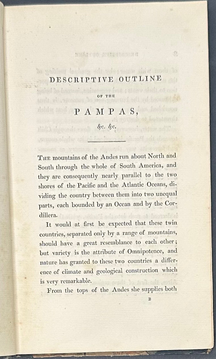 Rough Notes Taken During Some Rapid Journeys Across The Pampas and Among The Andes by Cap. Francis Bond Head 1826