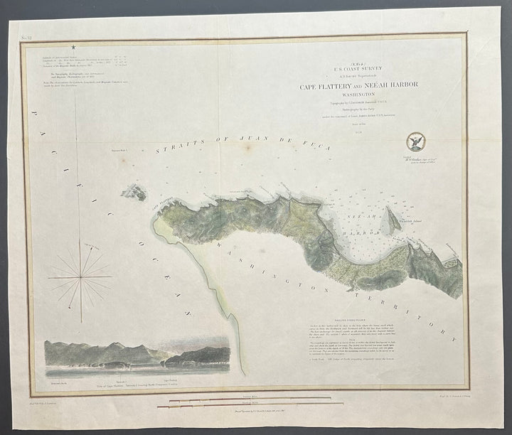 Cape Flattery and Neéah Harbor 1953 U.S. Coast Survey