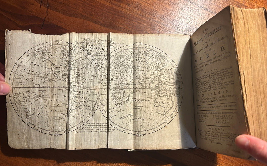 The Modern Gazetteer: Or A Short View of the Several Nations of the World. Absolutely necessary for the rendering of Public News and other Historical Occurences, intelligible and entertaining by Salmon Thomas 1782 Tenth Edition