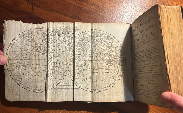 The Modern Gazetteer: Or A Short View of the Several Nations of the World. Absolutely necessary for the rendering of Public News and other Historical Occurences, intelligible and entertaining by Salmon Thomas 1782 Tenth Edition