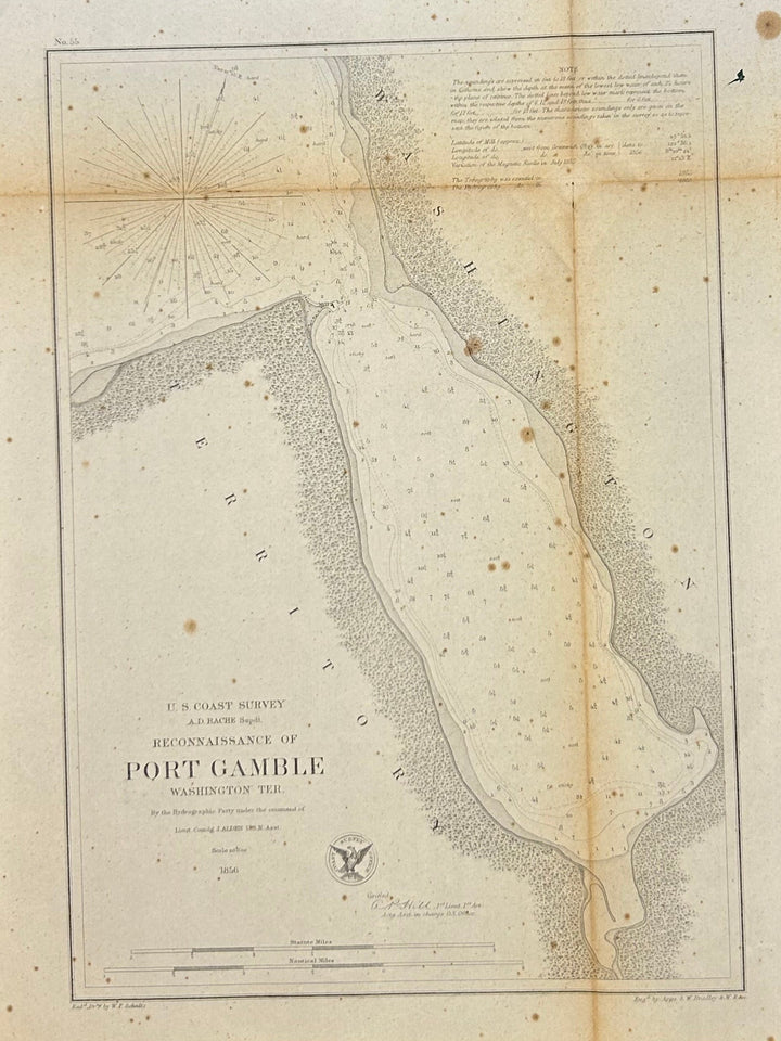 U.S. Coast Survey Reconnaissance of Port Gamble, Washington Territory 1856