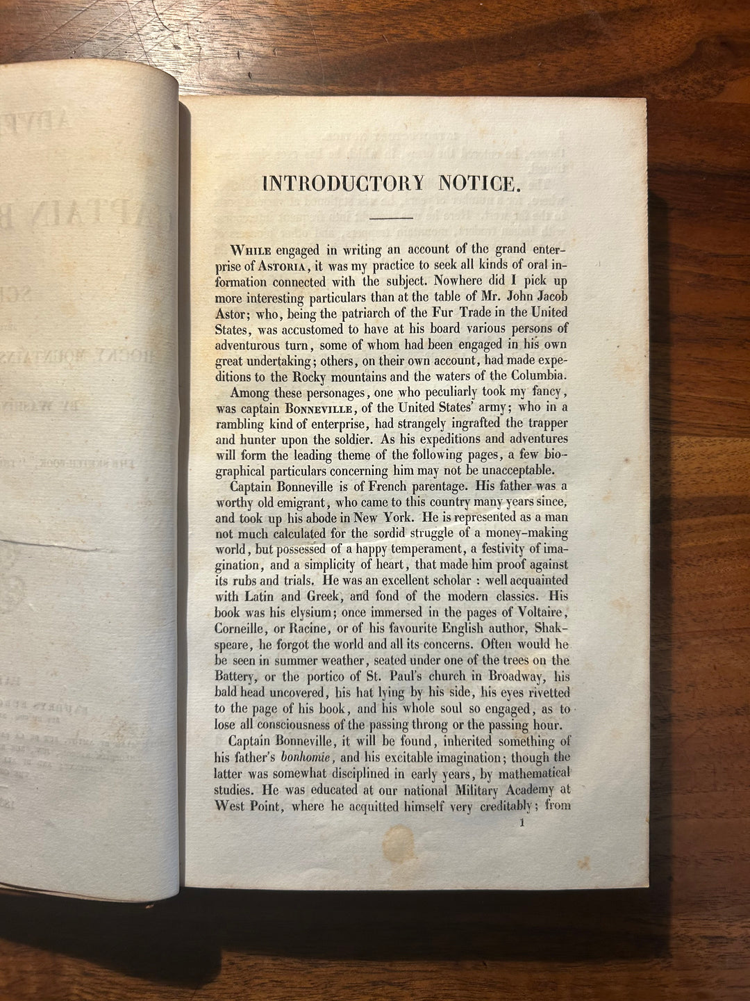 Adventures of Captain Bonneville or Scenes beyond the Mountains of the Far West by Washington Irving 1837