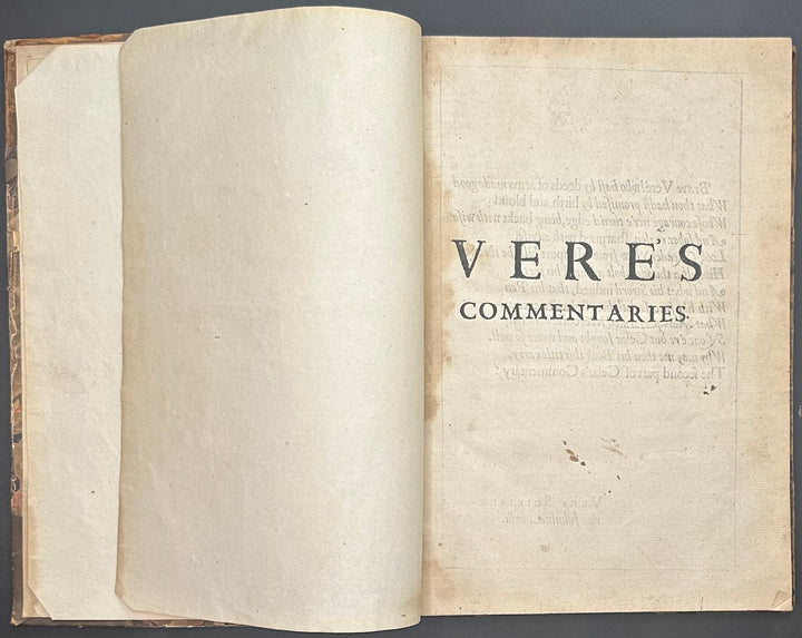 The Commentaries Of St. Francis Vere by William Dillingham 1657