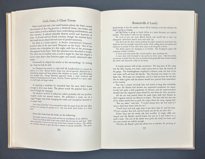 Gold, Guns, & Ghost Towns By W.A. Chalfant 1948