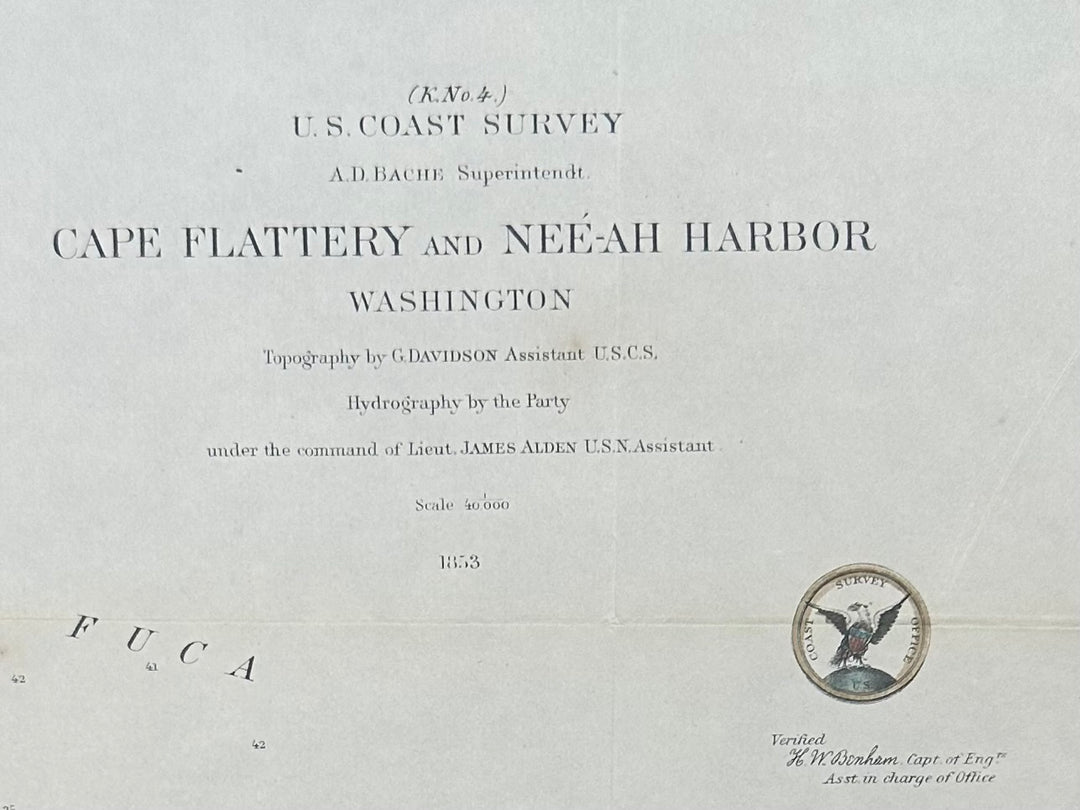 Cape Flattery and Neéah Harbor 1953 U.S. Coast Survey