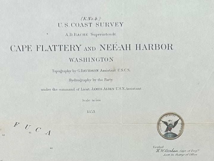 Cape Flattery and Neéah Harbor 1953 U.S. Coast Survey