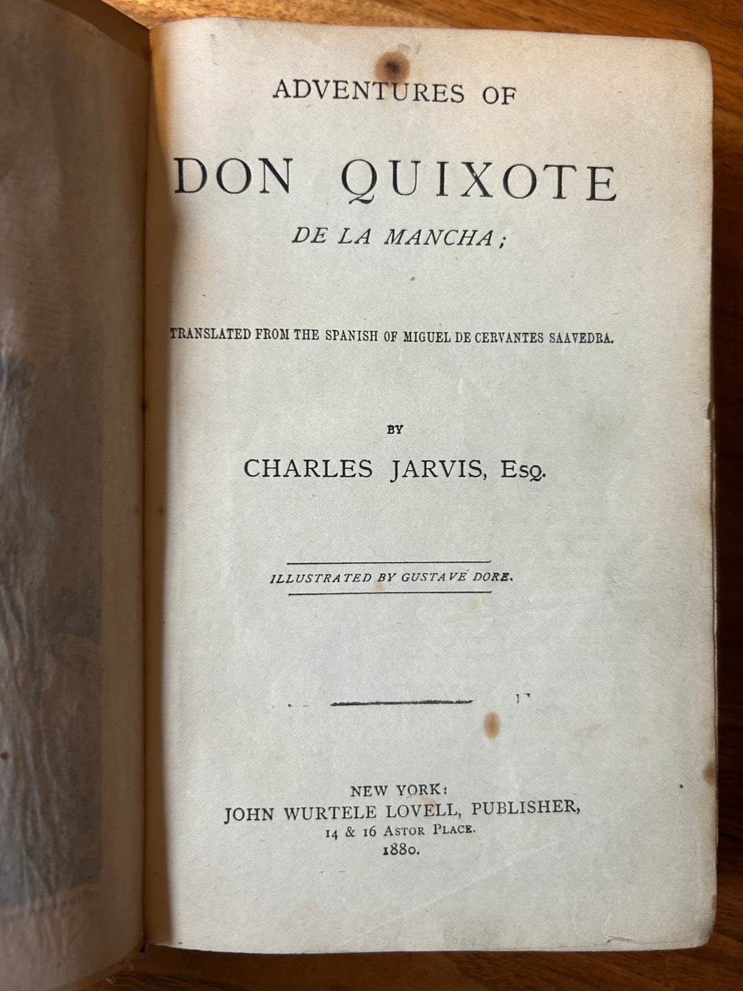Adventures of Don Quixote de la Mancha (Charles Jarvis, transl.) 1880