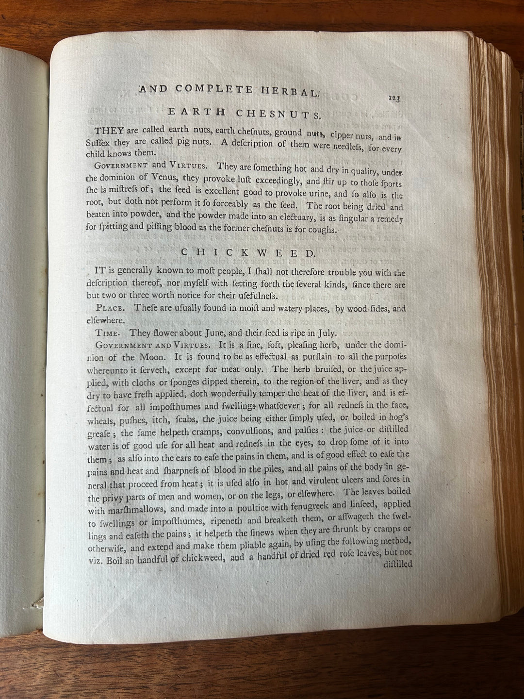 Culpepper's English Physician; and Complete Herbal By E. Sibly, Printed in London 1789