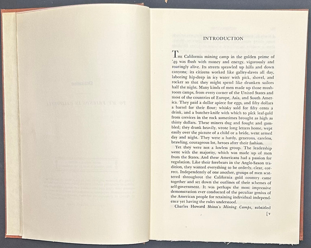Mining Camps A Study In American Frontier Government by Charles Howard Shinn 1948