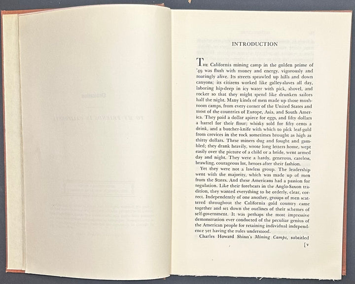 Mining Camps A Study In American Frontier Government by Charles Howard Shinn 1948