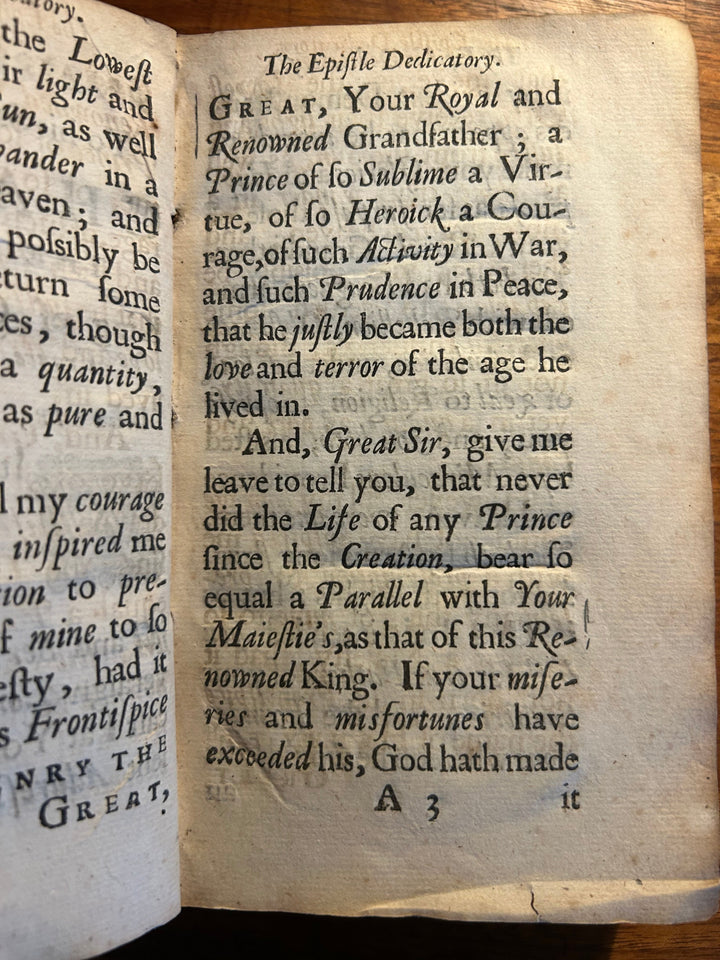 The History of Henry IV surnamed The Great King of France and Navarre by the Bishop of Rodez 1663
