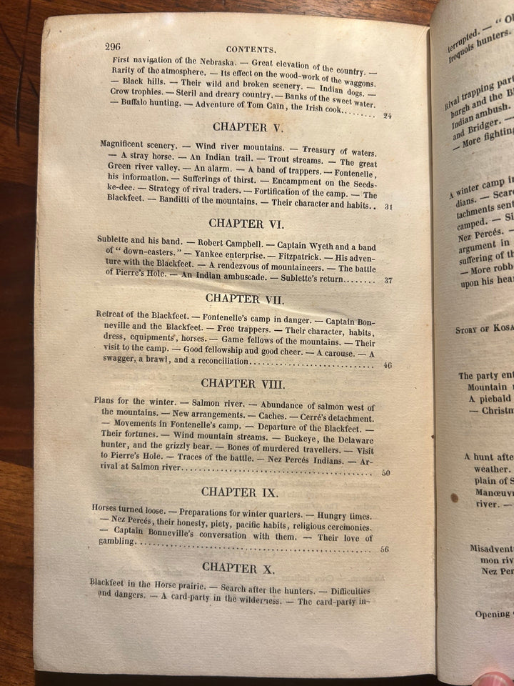 Adventures of Captain Bonneville or Scenes beyond the Mountains of the Far West by Washington Irving 1837
