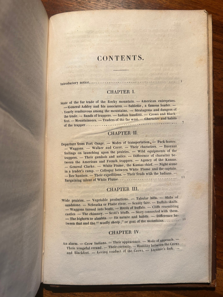 Adventures of Captain Bonneville or Scenes beyond the Mountains of the Far West by Washington Irving 1837