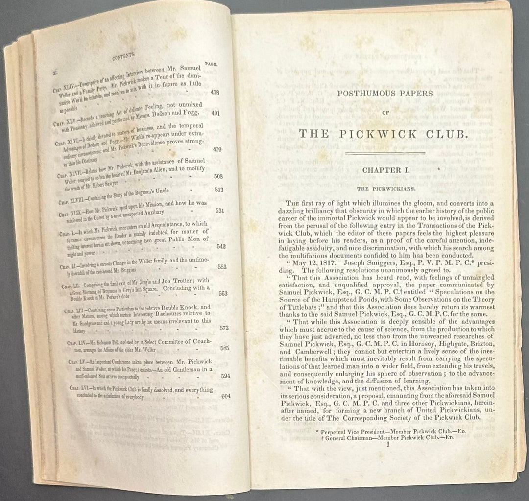 The Pickwick Papers by Charles Dickens 1838