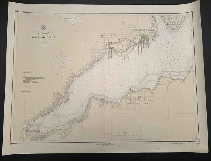 Sinclair Inlet U.S. Coast Survey 1926
