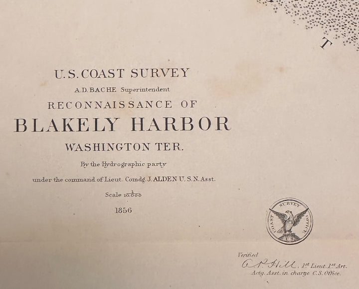 Blakely Harbor U.S. Coast Survey 1856