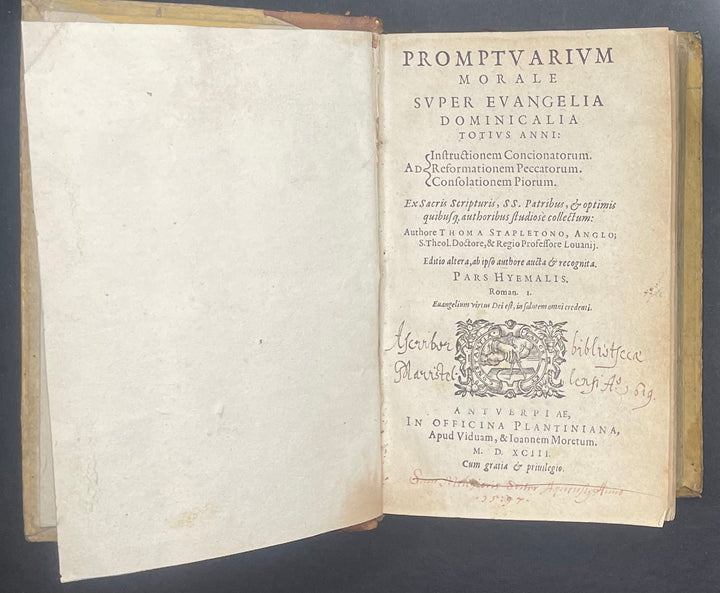Promptuarium Morale Super Evangelia Dominicalia Totius Anni by Thomas Stapleton 1593
