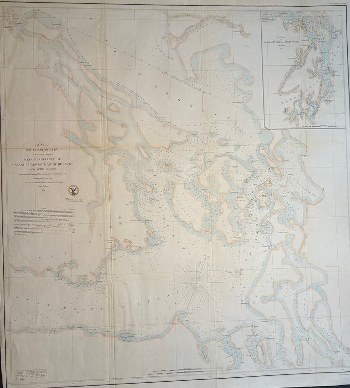 Reconnaissance of Canal De Haro and Strait of Rosario and Approaches U.S. Coast Survey 1862