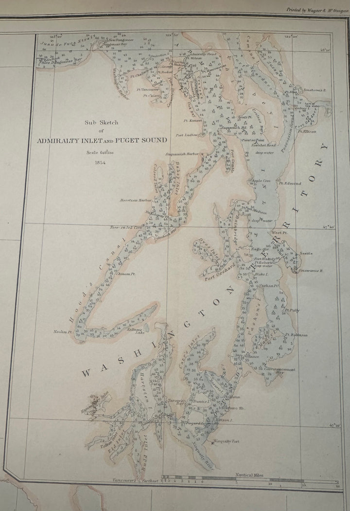 Reconnaissance of Canal De Haro and Strait of Rosario and Approaches U.S. Coast Survey 1862