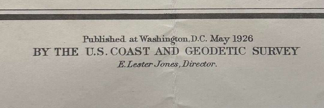 Sinclair Inlet U.S. Coast Survey 1926
