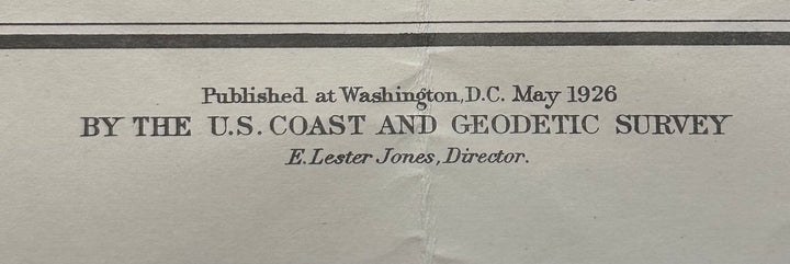 Sinclair Inlet U.S. Coast Survey 1926